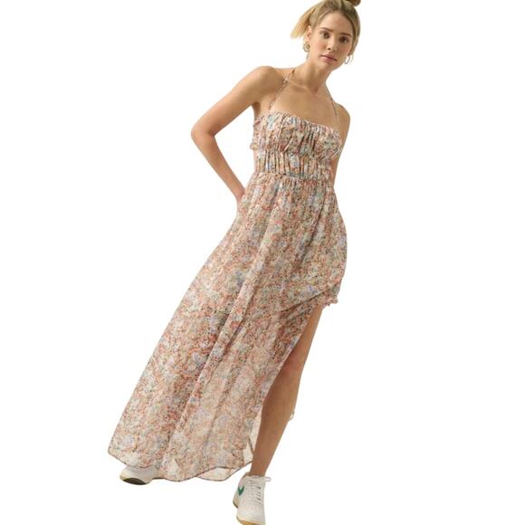 Promesa Garden Delight Maxi dress S NWT Cottagecore coquette beach vacation - Picture 2 of 11